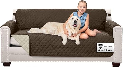 Miniatura 154 de Sofa Shield Funda Deslizable Patentada para Sofá Seccional, Protector de Cojín, Diseño de EE. UU. Reversible Resistente a Manchas y Desgarros de