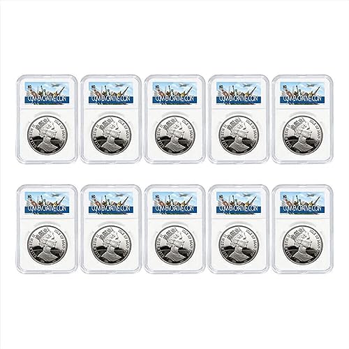 Caja para monedas transparente para 30 piezas 19MM miniatura 4