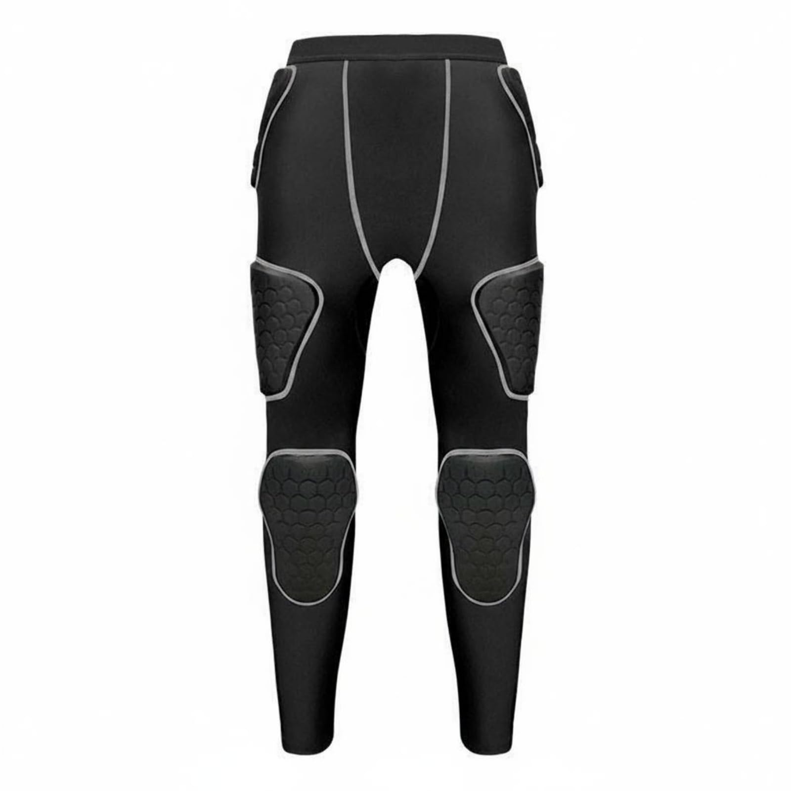 Schutzleggings Erwachsene Sport Kompressionshose Polsterhose Protektorenhose mit Gepolsterten Und Schweißregulierendem Gewebe für Intensive Workouts Teamsport Training