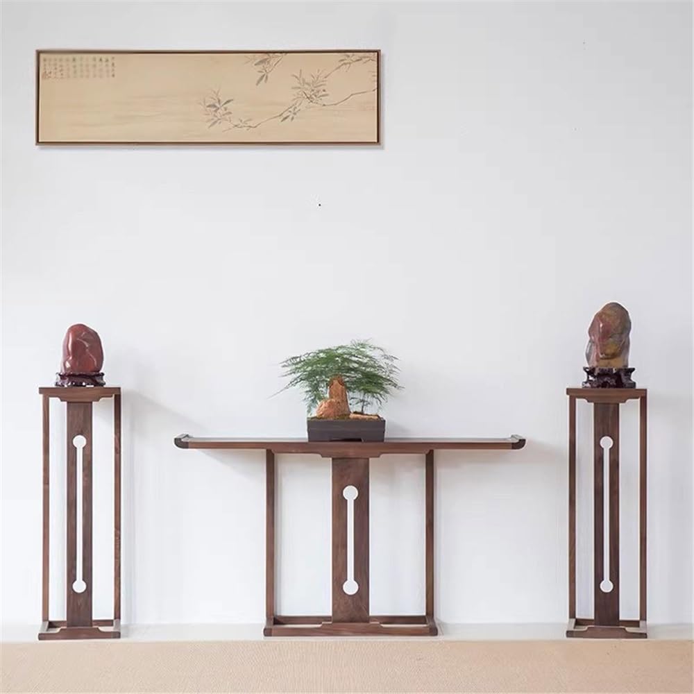 Supporto per piante Portafiori da terra in noce nero, for bonsai interno