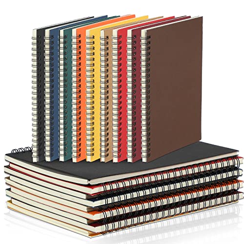 Image of Yahenda 18 Pcs Spiral Notebooks,1 Subject,Wide Ruled, Multi Color