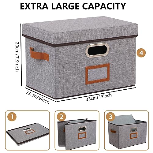 OUTBROS Scatole Portaoggetti con Coperchio, 33 x