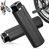 SUpoetry 2 Stück BMX Fahrrad Pegs 10 cm Fussraster Achsverlängerung, BMX Pegs Universal Fahrrad Pegs rutschfest Bike Pegs für Mountainbikes, Aluminium Achse Fußrasten Stunt Pegs (Schwarz)