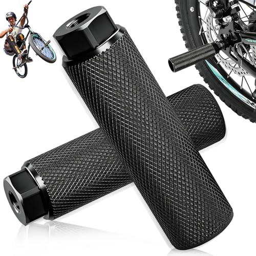 SUpoetry 2 Pièces Pegs Bmx Bike Pegs Alliage Pied Stunt, Universels en Aluminium Repose-Pieds de vélo pour Le BMX Le VTT la Course,Repose Pieds en Alliage...