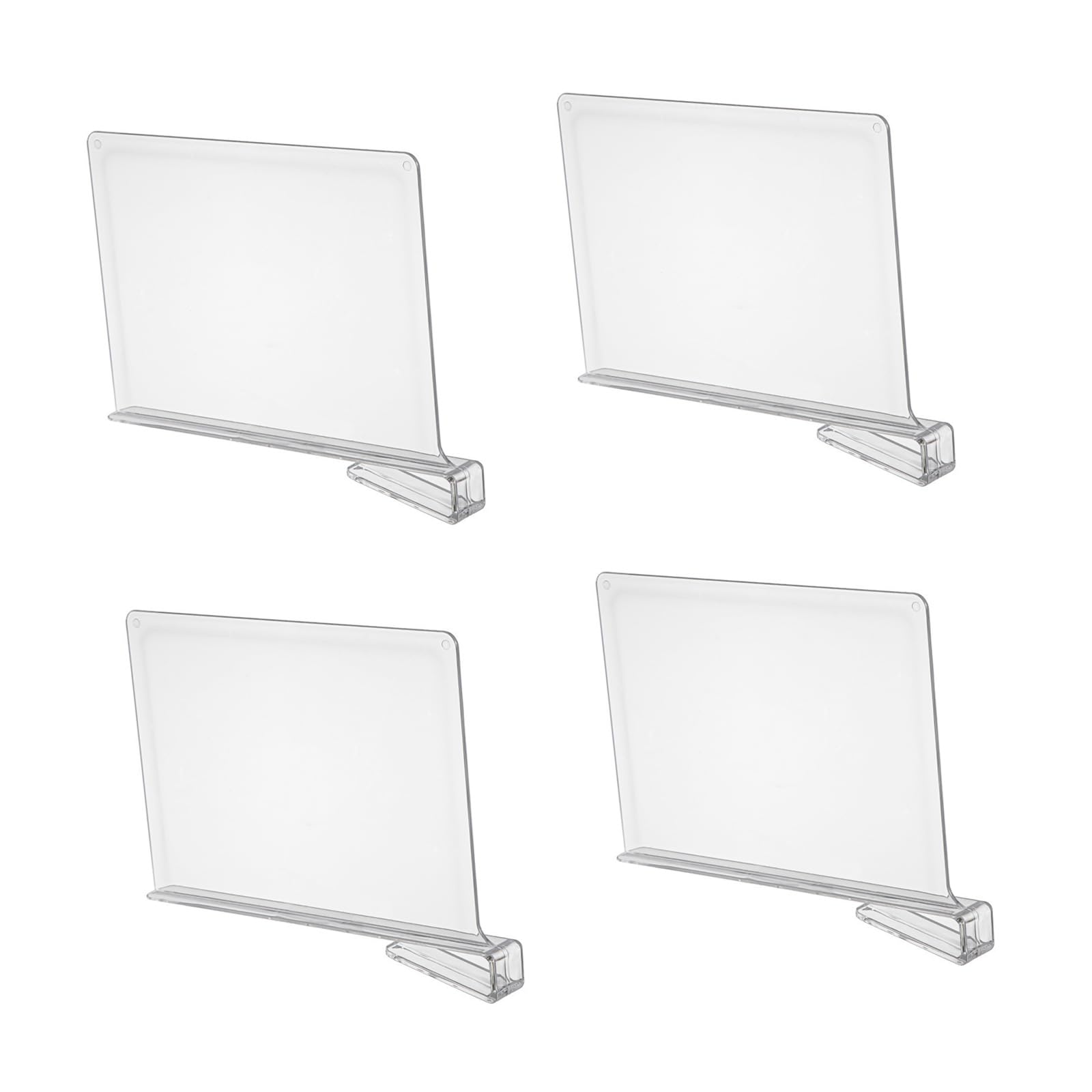 Zxfdsfdbnm 4Pcs Clear ABS Closet Dividers Space Saving Storage Solution Partition Board for Wardrobe Organization Componentized Shelf Dividers