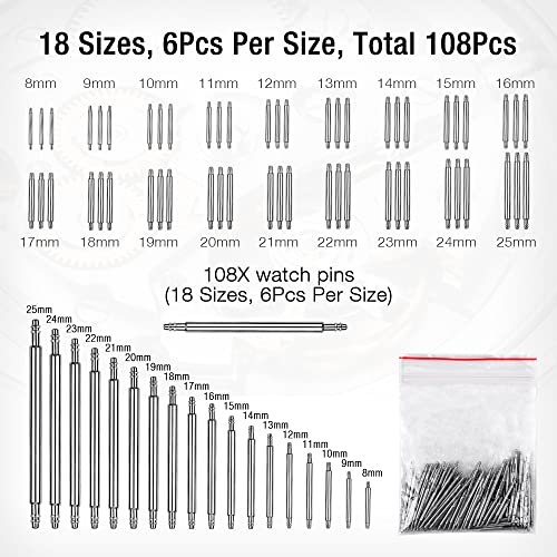 Byniiur Watch Link Removal Tool Kit, Watch Band Strap Pin Remover, Watch Tool Kit Link Remover Repair Tool, Watch Adjustment Tool Band Replacement, Spring Bar Tool Set #TOP5