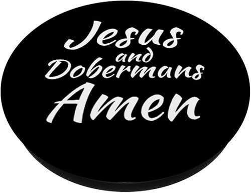 Miniatura 2 de Jesús y Dobermans Christian Gift Faith Dog PopSockets agarre y soporte para teléfonos y tabletas