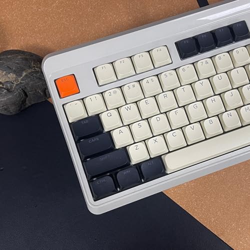 Touches à profil bas clavier mécanique Womier PBT transparentes profil bas rétro carbone 75% 100%