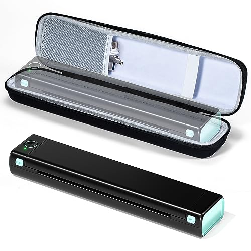 ItriAce Portable Printer Wireless for Travel, M08F Wireless Inkless Portable Printer, Handheld Thermal Bluetooth Printer for Phone and Laptop, Mobile Printers for Vehicles, with 1 Case