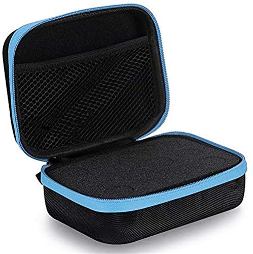 Arxus 60/30/12 Bouteille Organisateur de Stockage de Voyage Huile Essentielle Shell Carry Case pour Bouteilles D'huile 5 ml/10 ml/15 ml (Bleu, Petit)