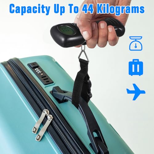 BESPORTBLE Portable Digital Luggage Scale with Hook, Compact Travel Suitcase Weight Scale, Lightweight, Accurate LCD Display, Battery Not Included, Black 6