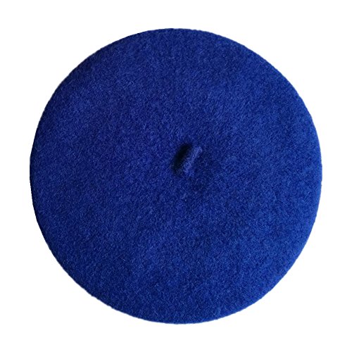 Joyhy Kids Girls Boys Solid Color Classic French Style Beret Beanie Hat Royal Blue #TOP7