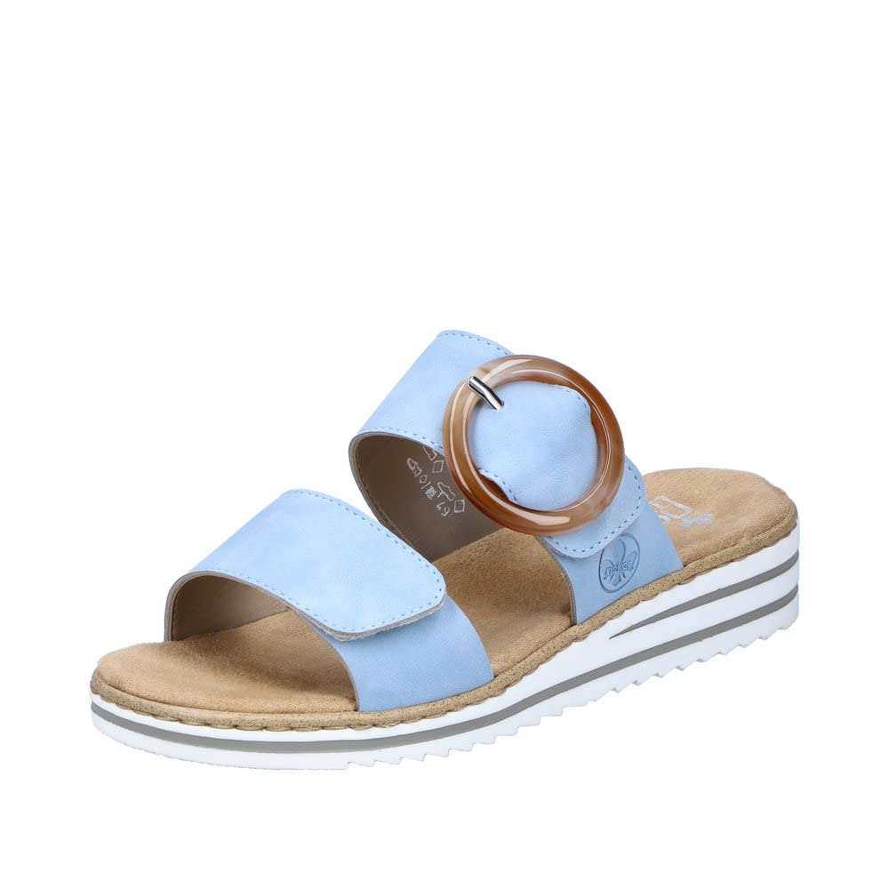 Rieker Women's V0692-10 Mules, Blue, 8 UK