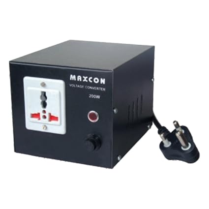 MX VOLTAGE CONVERTER - CONVERTS AC 220 VOLTS TO 110 VOLTS - 2000 WATTS - WITH UNIVERSAL SOCKET - MX 1174C