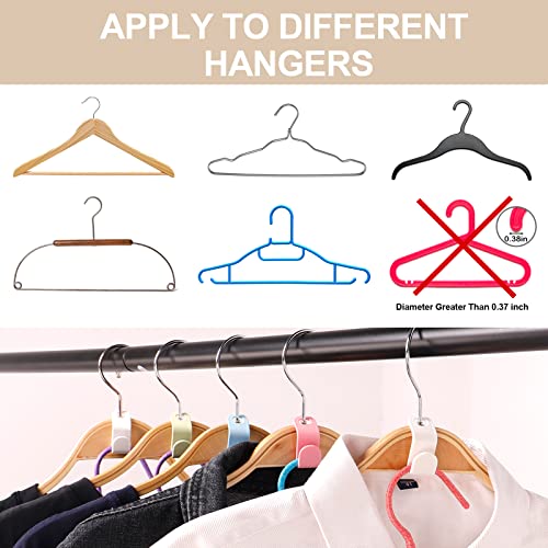 200 Pcs Clothes Hanger Connector Hooks, 4 Colors Magic Hanger Hooks Heavy Duty Cascading Connection Hooks Space Saving Hanger Extenders Clips For Clothes For Organizer Closet #TOP4