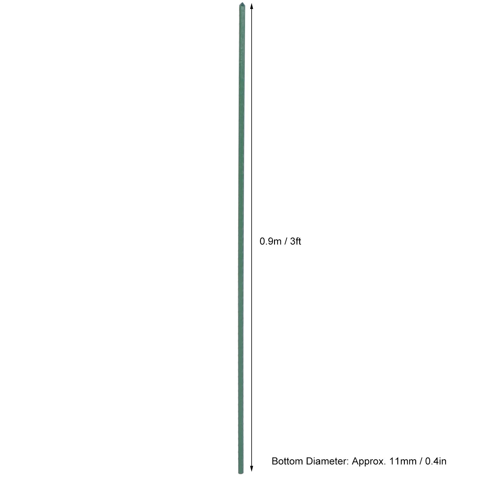 Socobeta 12 Pièces Supports de Plantes 90cm Piquets de Plantes bonsaï Bâtons de Support pour Fleurs et Légumes pour Serre de Jardin Intérieur Extérieur