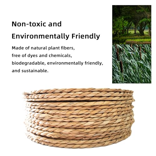 Image of 13 Inch Round Woven Plate Placemats Set of 15, Farmhouse Rustic Straw Braided Chargers Place Mats, TwinnekYR Large Boho Cattail Weave Table Mats, for Dining Plates Table Decor Home Wedding Party