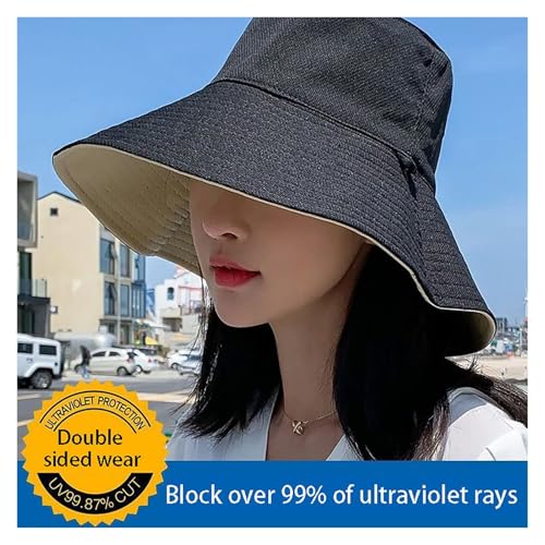 New Korean-Style UV-Blocking Beach Sun Hat for Men and Women, Foldable and Porta4