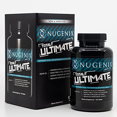 Nugenix Total-T Ultimate - Advanced Free and Total Testosterone Booster for Men - 120 Tablets