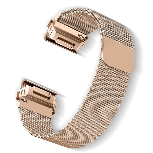 Bracelet acier Garmin Fenix 6S Pro élégant pour le bureau et les sorties