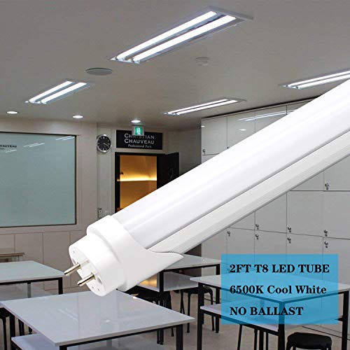 image for Probelie T8 T10 T12 2ft LED Light Tube - 8W 24 Inch Led Fluorescent Tu