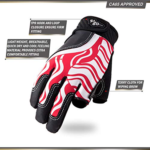 image for Vgo... Age 8-9 Kids Breathable Half Finger Sailing, Boating, Rowing an