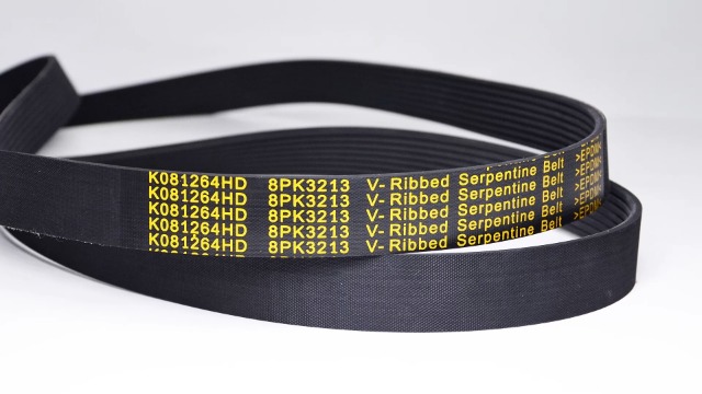 Image of 8PK3213 Heavy Duty V-Ribbed Serpentine Belt /Fan Belt for 2005-2012 Dodge Ram 2500 3500 400 4500 5500,2005-2007 F-250 /F-350 /F-450 /F-550,8-Rib 126.5 inch Length K081264HD