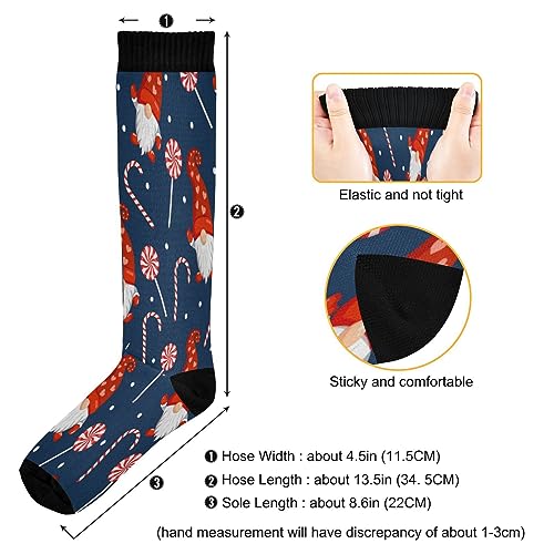 Image of Kigai Christmas Gnomes Compression Socks Women Men Knee High Stockings