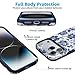 Casely iPhone 17 Pro Case | Rose to Fame | Blue & White Rose Floral | Compatible with MagSafe | Bold Protective Design