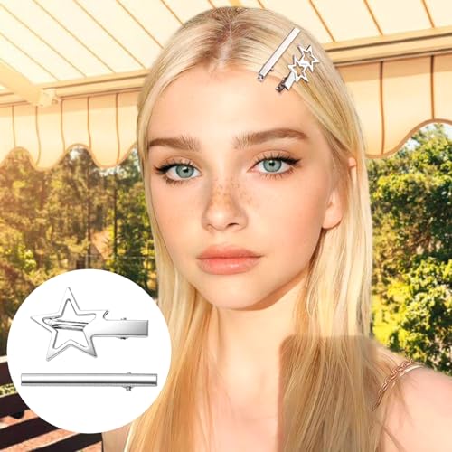 24 piezas de pinzas de cabello de metal cute miniatura 6
