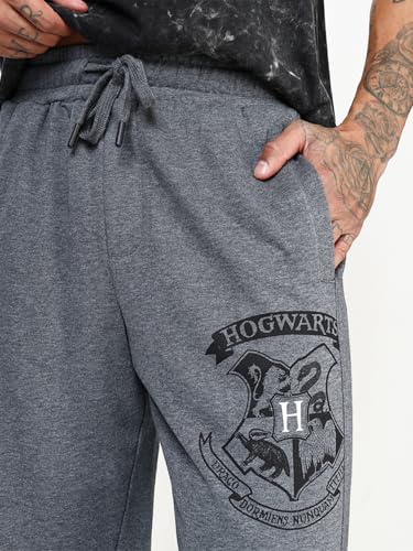 Image of Bewakoof Official Harry Potter Merchandise Gryffindor Men's Graphic Print Oversized Fit Terry Joggers