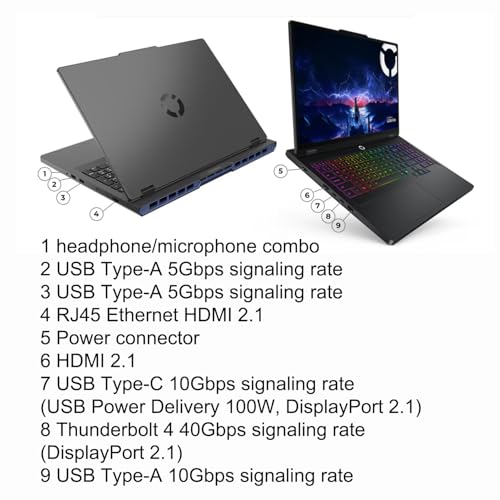 Image of Lenovo Legion 5 Gaming AI Laptop 16 inch WQXGA 2560x1600 240Hz (100% DCI-P3, 500nits) Intel 24-core Ultra 9 275HX 64GB RAM 2TB SSD GeForce RTX 5060 (Up to 572 AI Tops) RGB Backlit Harman Win11 ICP Acc
