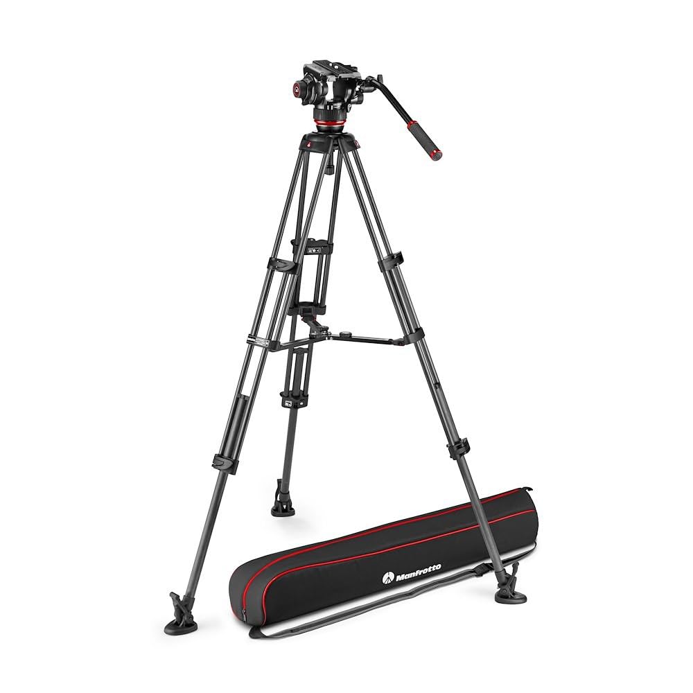 Amazon | Manfrotto 504Xビデオ雲台+カーボンツイン三脚MS
