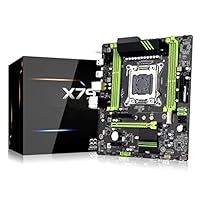 WEIHO X79 Motherboard ATX LGA 2011V2 Sockel Quad Channels 4*DDR3 ECC REG RAM Bis zu 64GB Unterstützung E5 Series CPU PCie 16X