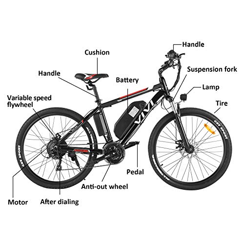 image for Vivi Electric Bike for Adults,500W/350W Adult Electric Bicycle Ebike,2