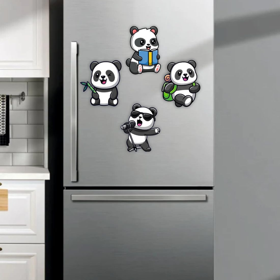 Capio Art MDF Wooden Panda Fridge Magnet | Cute Designer Doo -4 Capio Art MDF Wooden Panda Fridge Magnet | Cute Designer Doo -4