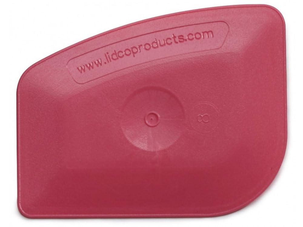 Lidco Lil Chizzler Squeegee - 3"x 2.25" - Compact Tool for Vinyl Application, Cleaning, Sticker Removal - Rigid Non Marring Design with Dual Edges for Precision Work