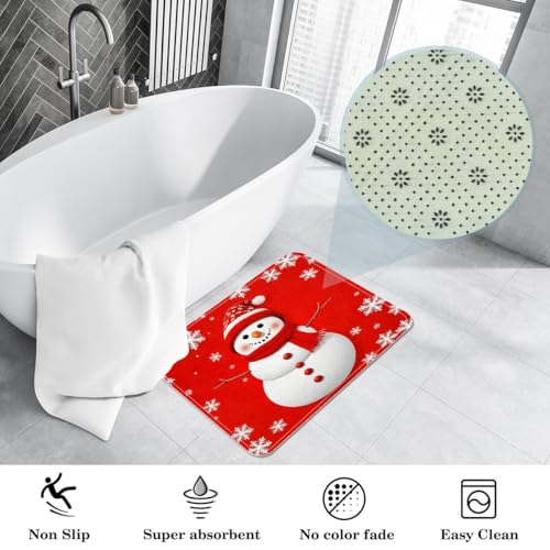 Felpudo navideño 50 x 80 cm tapete de entrada lavable y antideslizante para puerta delantera 5
