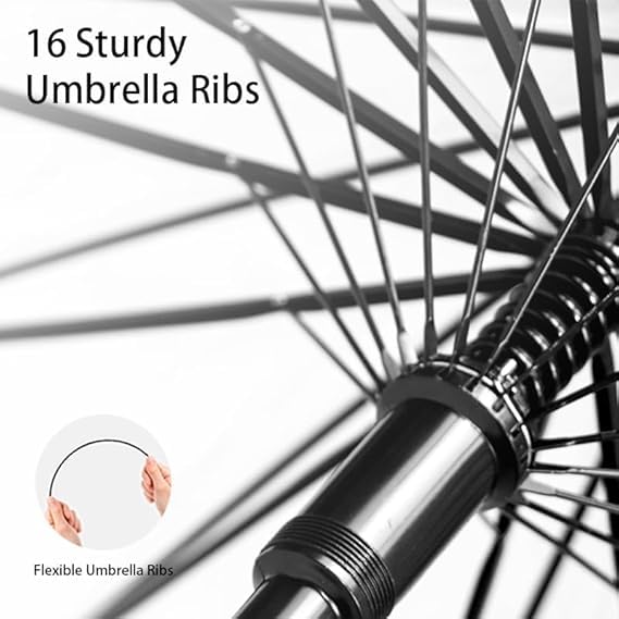 Image of ISABRELLA Transparent Umbrella For Rrain Big Size-White Dome 120CM Windproof Automatic Open Long Handle Rain Umbrella for Women & Men-Outdoor, Weddings, Travel，Daily
