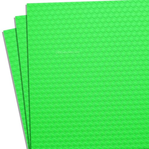 HOLSTEX Thermoform Sheet - (Basketweave Texture) - (.125 Thickness) - (12in x 12in Sheet) - (Zombie Green) - (3 Sheets) - for Holster Making, DIY Cosplay, Airsoft Armor