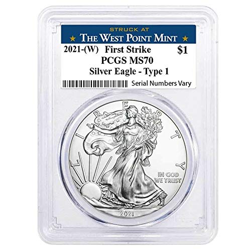 2021 American Silver Eagle American Silver Eagle $1 MS-70 PCGS...