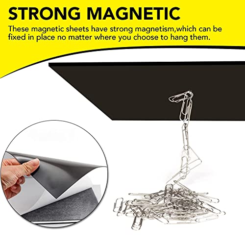 Diymag Adhesive Magnetic Sheets, |4" X 6"| 18 Packs, Flexible Magnet Sheets With Adhesive For Crafts, Photos And Die Storage, Easy Peel And Stick, Easy To Cut Into Any Shape/Size (4" X 6"-18P) #TOP5