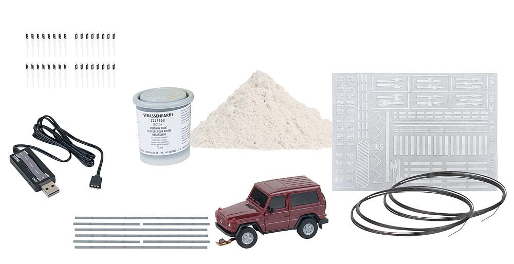 FALLER 161449 - Car System Start-Set SUV MB G-Klasse (HERPA) - Maßstab H0