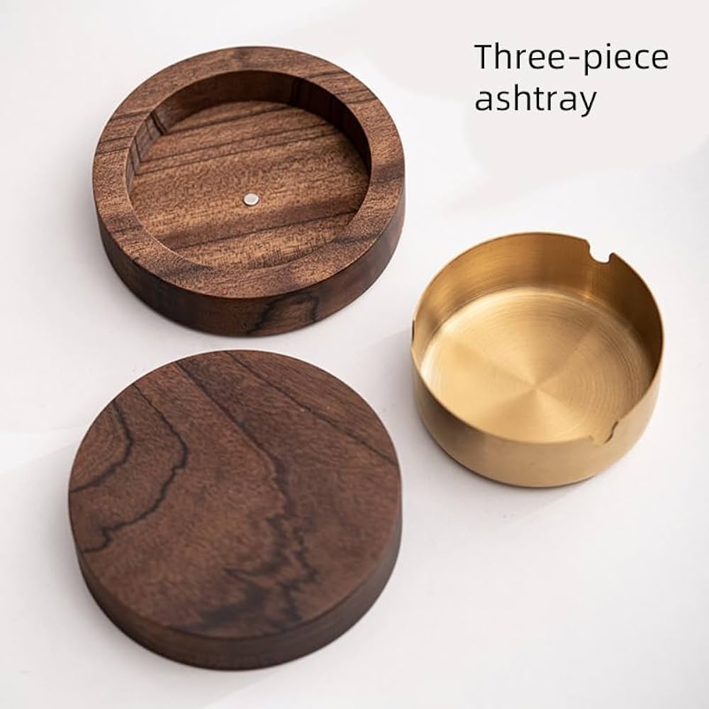 レア　置き灰皿　lv 橅木　beech woodステンレス　新品 レア 置き灰皿 lv 橅木 beech woodステンレス 新品 レア 置き