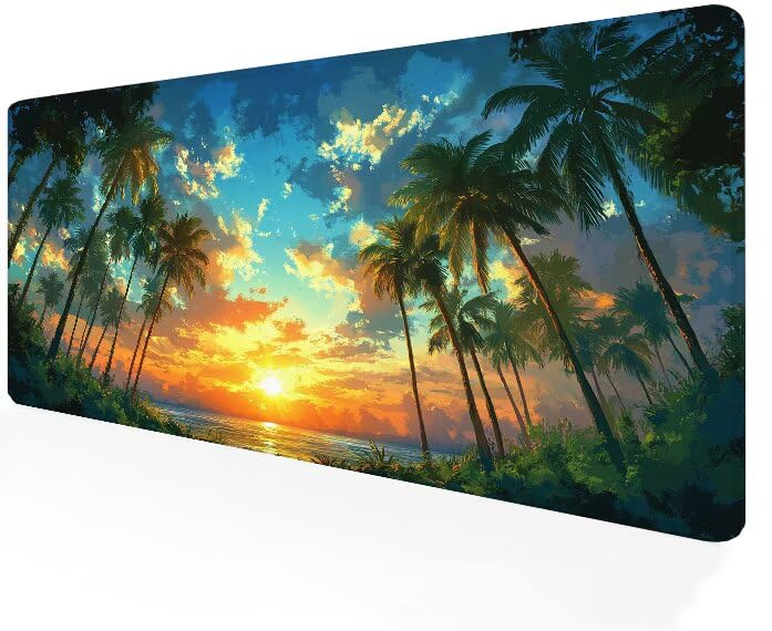 Tapis de souris XXL anti-glisse de 3mm d'épaisseur pour résoudre le manque d'espace