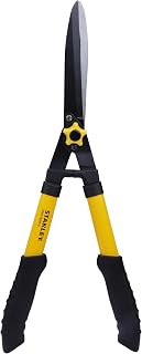 STANLEY STHT74995-8 8"/200 mm Hedge Shears, Carbon Steel Blade, Ideal for Cutting Branches of Trees, Shrubs & Bushes, Ergonomic Rubber Grip, YELLOW & BLACK