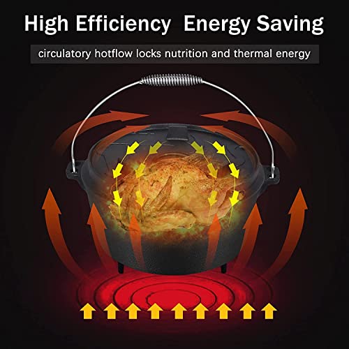 Dutch-Oven-95-Quart-with-Feet-Dutch-Oven-Iron-Pot-with-Dual-Function-Flanged-Lid-Skillet-Lid-Lifter-Handle-perfect-for-Camping-Home-Cooking-BBQ-Baking