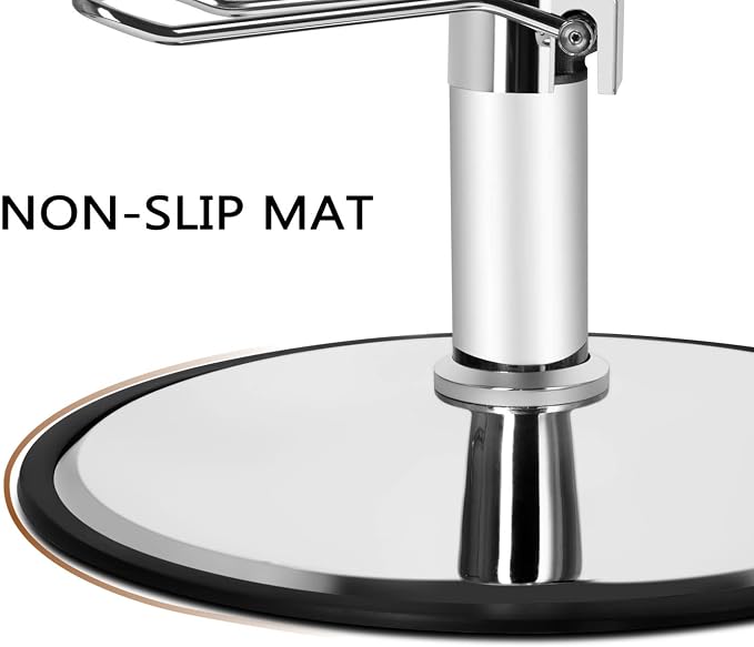 Silla para peluquería con bomba hidráulica 330 lb negra miniatura 9