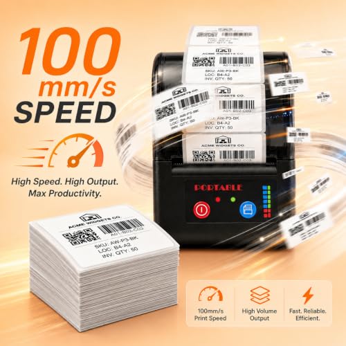 Image of Thermal Label Printer for Business Office Home | Inkless Thermal | Mobile, Desktop Compatible (TagLite)