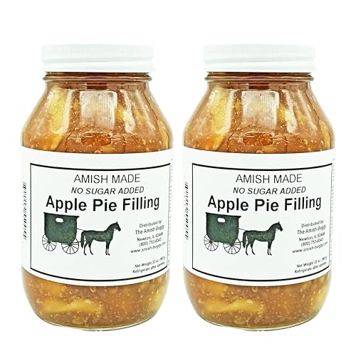 Amish Pie Filling - TWO 32 Oz Jars (Apple No
